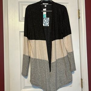 NWT market & spruce open cardigan